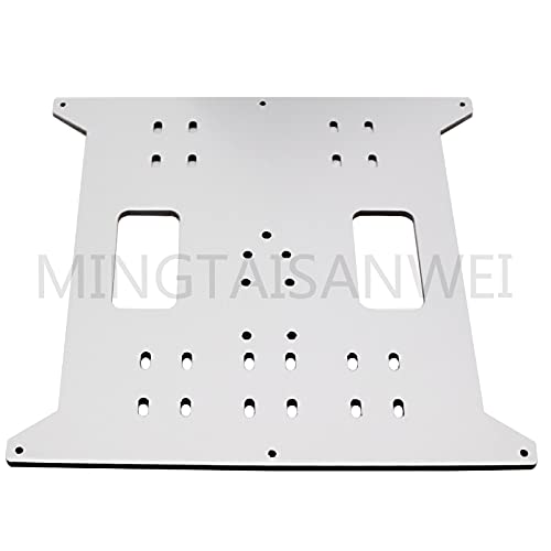 Lysee 3D Printer Parts & Accessories - Prusa i3/ Aluminum Composite Heated Bed Y Carriage Support Aluminum Plastic Plate 2202004MM 3D Printer Accessories - (Color: Silver)