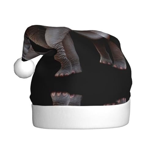 WHJWZY Sombrero de Navidad para adultos, accesorio festivo, Halloween, ceremonias anuales, fiestas de vacaciones, imagen majestuosa de elefante