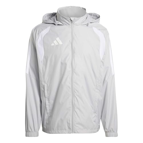 Image of adidas Men's Tiro 26 League Windbreaker Coat, team light grey/white, L
