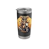 Cool Mouse on the Motorcycle Stainless Steel Insulated Tumbler