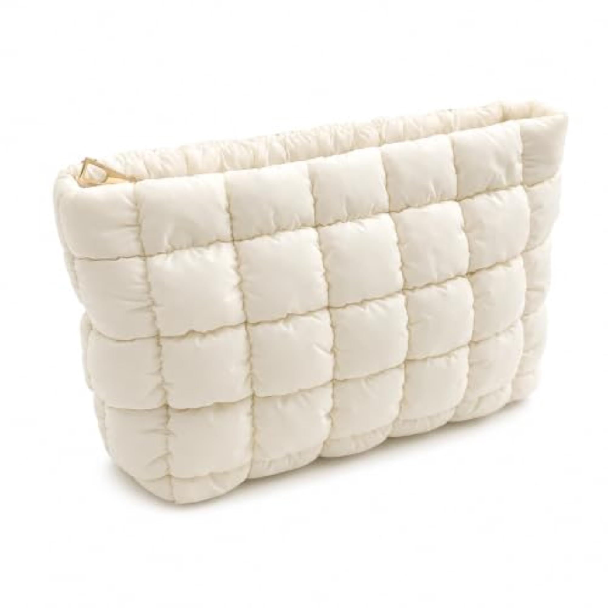 Large Capacity Quilted Cosmetic Bag for Women