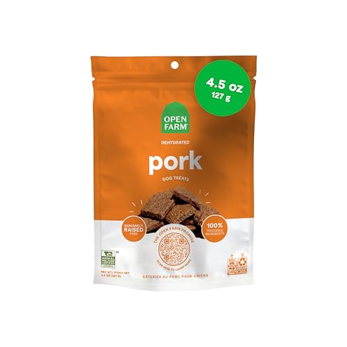 Open Farm Dehydrated Grain-Free Pork Treats 4.5 Ounces