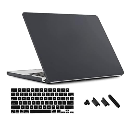 Image of TechTrendz Case for MacBook, Plastic Hard Shell Case Cover Compatible with MacBook Pro 16 inch Case 2024 2021 2022 Release A2485 M3 Pro M1 Pro / M1 Max - (Matte Black, with Key Guard)