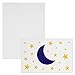 BEST PAPER GREETINGS 48 Pack Moon and Stars Greeting Cards with Envelopes for All Occasions, Blank 4x6 Thank You Note Cards for Baby Shower (6 Designs)