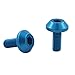 kowaku 4X Bike Water Bottle Cage Bolt, M5x12mm, Mountain Kettle Rack Screw, Bike Accessories Bike Screw, Kettle Holder Screw, Blue