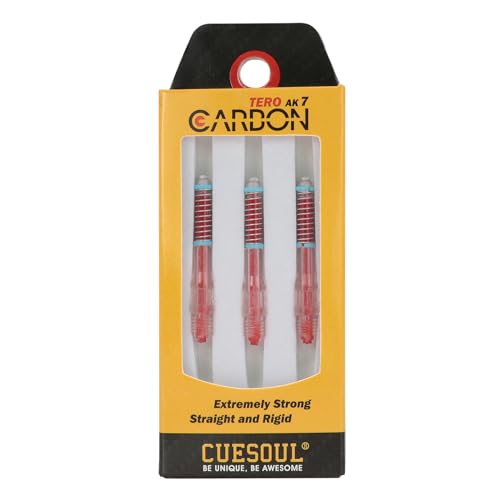 CUESOUL TERO AK7 Carbon Dart Shafts/Stem Built-in Spring Telescopic,Set of 3 pcs