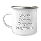 Funny Computer Programmer Gifts from Mom for World's Greatest Mom, The Best Computer Programmer in the World, Perfect Camping Mug for Computer Programmer, Funny Quote Computer Programmer Gifts