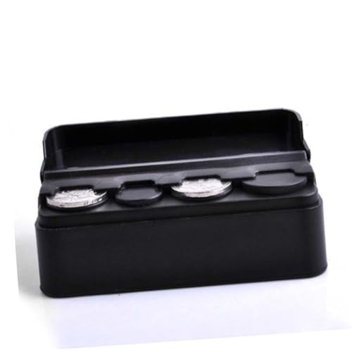 2 piezas estuche organizador negro para monedas vehículo miniatura 5