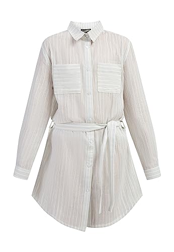 Vestido camisero manga larga niñas acalmar ropa casual infantil de entretiempo