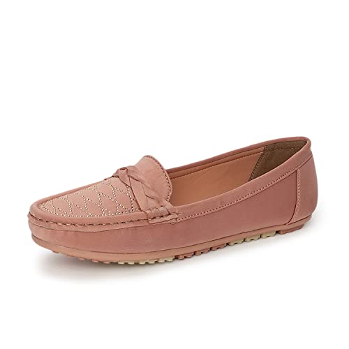 Image of Marc Loire Womens Soft Comfortable Anti Slip Flat Loafers for Casual & Office Wear