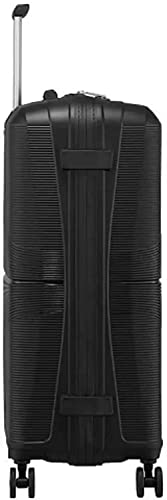 Image of American Tourister 8 Spinner Wheels Trolley Bag for Travel | AIRCONIC 55 Cms Polypropylene Hardsided Small Cabin Luggage Bag | Suitcase for Travel | Trolley Bag for Travelling, Black