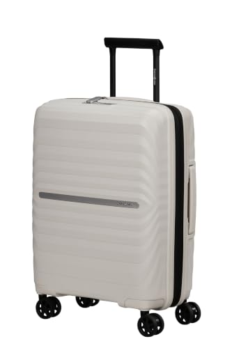 Samsonite Neo Flux - Spinner S, Bagage À Main Extensible, 55 cm, 39/45 L, Neutre Chaud (Warm Neutral)