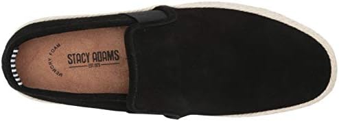 Stacy Adams Men's Nino Slip-On Espadrille Loafer, Black, 12 | Image 4