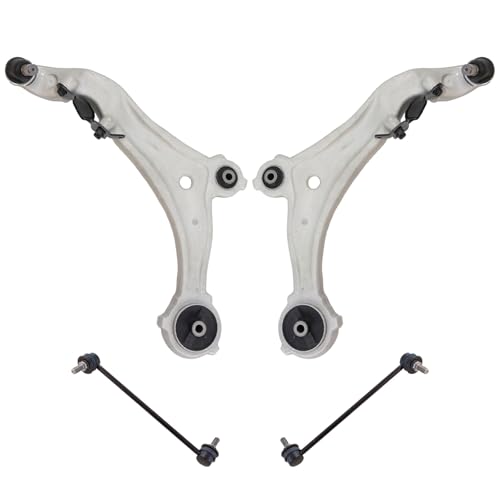 TRQ Front Suspension Kit Control Arm with Ball Joint Sway Bar Stabilizer Link Compatible with 2011-2017 Nissan Quest