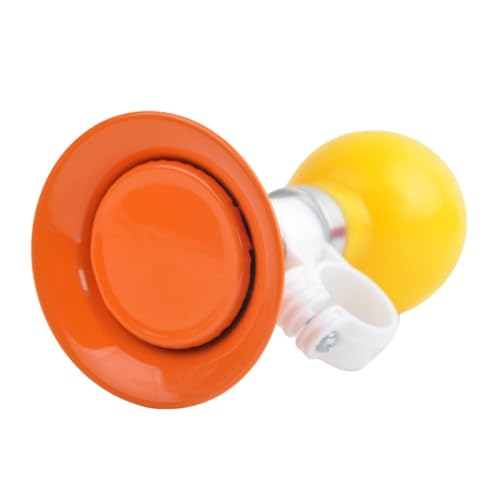 Yiju Kids Bike Horn,Loudspeaker,Loud Crisp Sound,Metal for Boys Girls Trumpet Small Bicycle Accessories Bike Horn Hooter, Orange