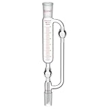 stonylab Druckausgleichs-Zugabetrichter, 24/40 Schliff, Graduierter Tropftrichter aus Borosilikatglas mit 2 PTFE-Hähnen, für Kontrollierte Zugabe im Labor, 60 ml