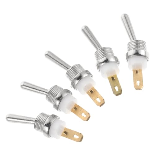 SOIMISS 5 Piezas Interruptor Metálico de Encendido y Apagado para Motosierra Función de Parada Segura Botón Duradero de Metal para Reparación y Mejora Rápida de Herramientas de Corte