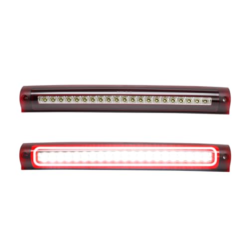 LUDARM Red Lens LED 3rd Brake Light Compatible with1997-2003 F150 1997-1999 F250 2004 F150 Heritage F1 Style Flash Third Brake Cargo Light