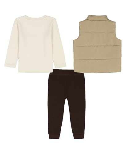 Image of Tommy Hilfiger Baby Boys' 3-piece Set, Vest, Knit T-shirt, Jogger Sweatpant