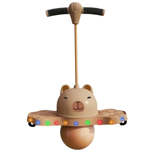 Jouet de saut pogo stick Capybara pour enfants avec pompe et lumières Jorzer