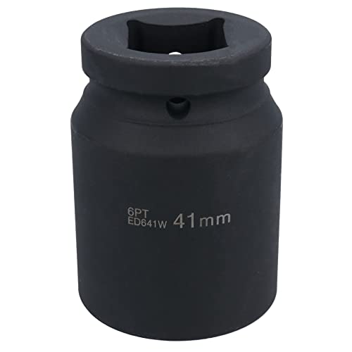 1" Drive 41mm Deep MM Impact Impacted Socket 6 Sided Single Hex