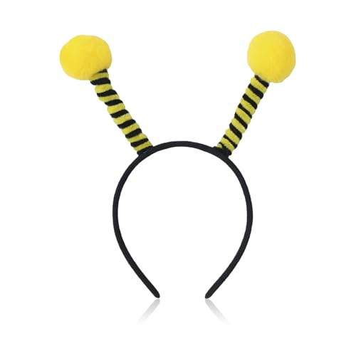 Bienen Haarreif Erwachsene Kinder,Bienen Kostüm Damen Kinder,Karneval Biene Fühler Haarreif Fasching Hummel Haarreifen Bienenkostüm Accessoires Bienenfühler Bee Kopfschmuck für Faschingskostüm Zubehör