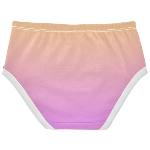 Joisal Gradient Yellow Violet Ombre Girls Underwear Toddler 2t Cotton Cute Panties Girl Aesthetic Kids Briefs Undies2