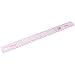 Produktbild Ba30DEllylelly Lineal Maßgeschneidertes Zubehör 55 cm Double Shared Metric Side Straight Lineal Transparent Pink Multifunktionslineal