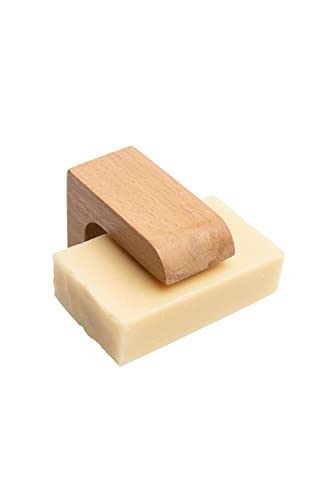 Seifenhalter Magnet-Seifenhalter ohne Bohren für Waschbecken Dusche Badewanne, Buche, 7.8 x 3.3 x 5.4 cm