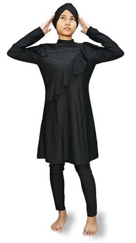 Burkini intégral avec jupe anti-UV, maillot de bain modeste et confortable