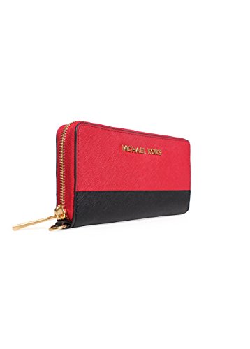 Michael Michael Kors Jet Set Large Coin Multifunction Phone Case In Red Black #TOP2