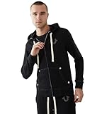 True Religion Men’s Buddha Logo Zip Hoodie – Hoodies for Men, Men’s Fashion Hoodies & Sweatshirts, Black, X-Large