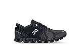 ON Running Women's Cloud X Textile Synthetic Trainers Black/Asphalt Shoes, Size 5 (M) US, 36 EUR