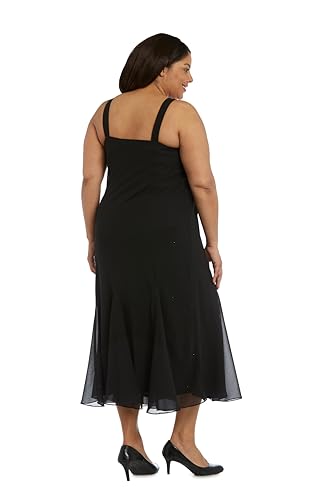 Image of R&M Richards Women's Beaded Pebble Georgette Evening Suit- Mother of The Bride, Cocktail Attire, Wedding Guest
