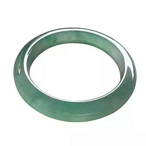 Natural Jade Bracelet Floating Flower Light Green A Goods Jade Bangle
