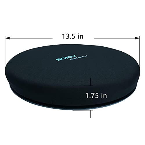 Sojoy Igelcomfort Deluxe Gel Swivel Seat Cushion With Supportive Memory Foam Rotating Seat Cushion For Home,Stool Chair,Office (13.5X13.5X1.75) #TOP1