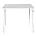 COSCO 34" Square Textured Wood Grain Resin Top Folding Table, Woodgrain White