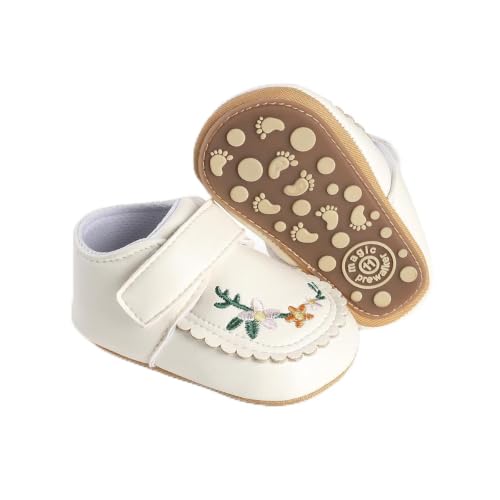 Image of HsdsBebe Baby Boys Girls Pu Leather Hard Bottom Walking Sneakers Toddler Rubber Sole First Walkers Infant Cartoon Slippers Crib Shoes