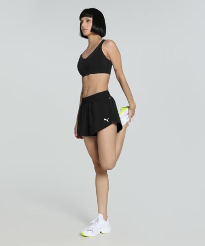 Puma W Tad Essential 3" Woven Short, Pantaloncini Intrecciati Unisex - Adulto, Puma Black, 3XL - 6