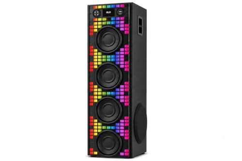 Image of TECHXEWOO Party Blaze X4, 200W Powerful Home Theatre System with 8-inch Woofer, Bluetooth, Digital FM, Karaoke, RGB LED Lights