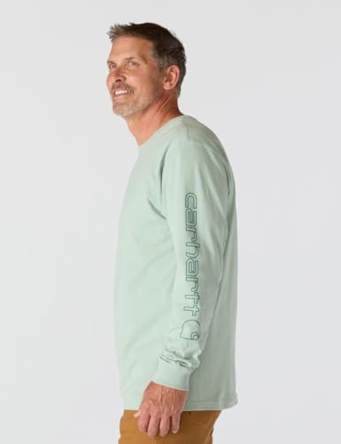 Image of Carhartt Men's Dearborn Loose Long-Sleeve Logo T-Shirt Closeout
