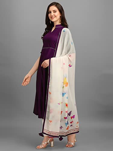 Image of EthnicJunction Women Rayon Regular Anarkali Kurta With Digital Print Anarkali Suit