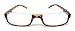 The Parker Rectangle Half Frame Reading Glasses, Unisex Semi Rimless Readers + 3.25 Tortoise