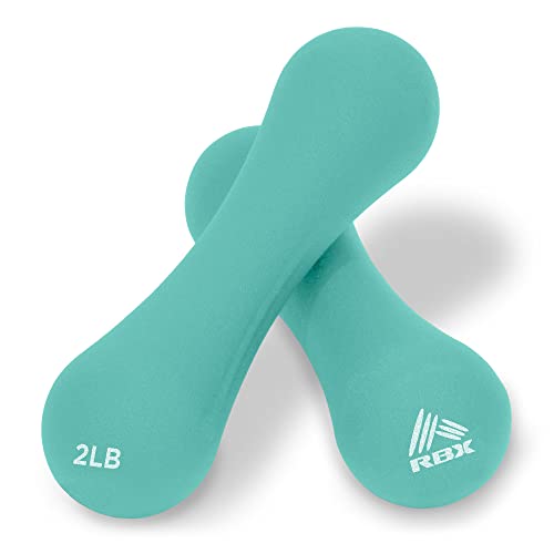 RBX Neoprene Hand Weights with Non-Slip Grip: Perfect for Smaller Exercises and Workouts