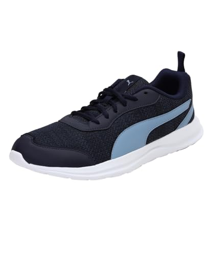 PUMA Men Flex T2 Running Shoe Blue Peacoat-Faded Denim - Image 2