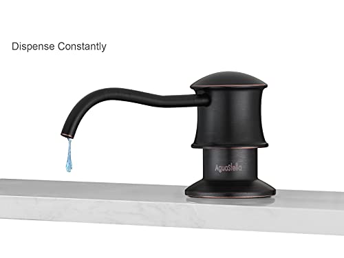 Aguastella As94Orb Oil Rubbed Bronze Pull Down Kitchen Faucet And Asf42Orb Oil Rubbed Bronze Built In Soap Dispenser Combination #TOP5