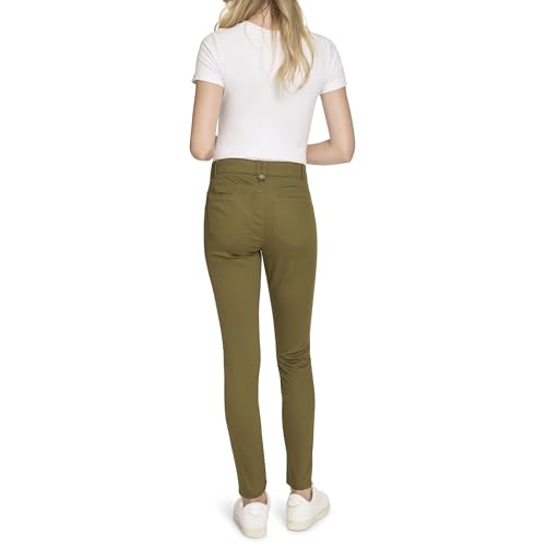 Image of Nautica Women's Skinny Fit Solution Sateen Pant