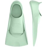 Gintenco Swim Fins, Kids Swim Training Fins for Lap Swimming, Travel Size Flippers with Mesh Bag, Si