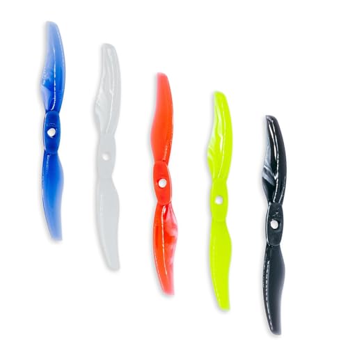 Drone renforcé 5135 FLOPPY PROPPY hélice pliante 5 pouces FPV racing 3 pales bleu