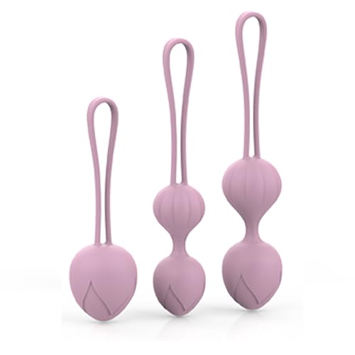 Kegel Balls 3er Set, Perfekt für Frauen zum Beckenbodentraining, Medizinisches Silikon, Wasserdicht
